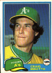 1981 Topps Baseball Cards      316     Craig Minetto